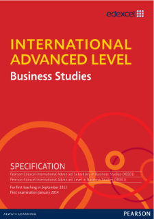 International Advanced Level Business Studies